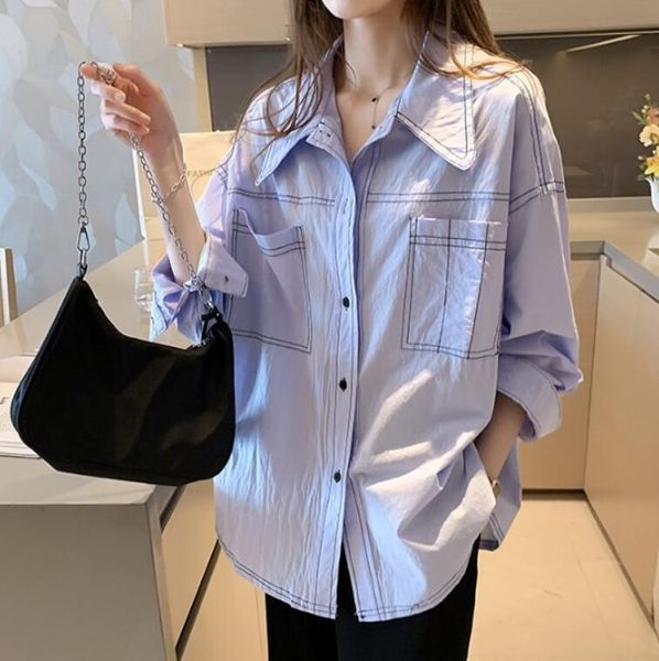 women's blouses & shirts 2021 autumn casual white shirt female temperament commuter ladies blouse loose lazy style long-sleeve t-shirt
women's blouses & shirts 2021 autumn casual white shirt female temperament commuter ladies blouse loose lazy style long-sleeve t-shirt