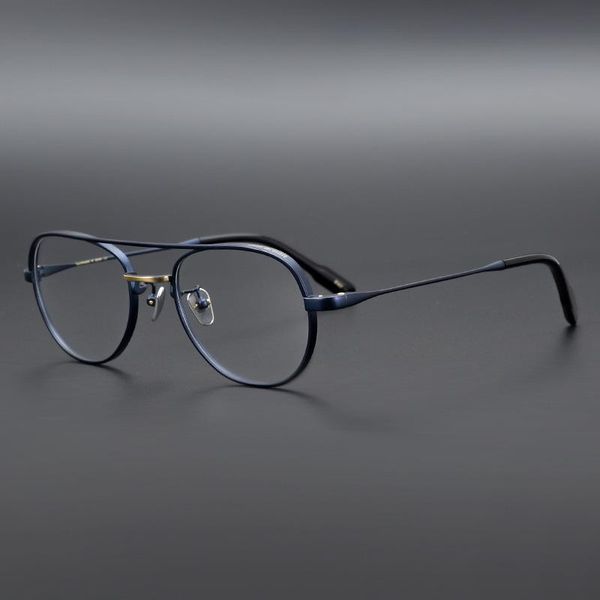 handmade bronze made old matte frame hundred pilot-style pure titanium glasses men and women simple retro fashion sunglasses frames, Black
handmade bronze made old matte frame hundred pilot-style pure titanium glasses men and women simple retro fashion sunglasses frames, Black