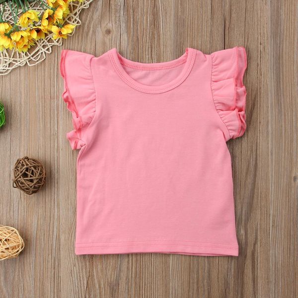 infant baby girl pure color cotton fly sleeves ruffles outfits sunsuit t shirts clothes, Blue
infant baby girl pure color cotton fly sleeves ruffles outfits sunsuit t shirts clothes, Blue