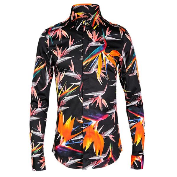 minglu men shirt luxury birdie over print casual long sleeve slim fit mens dress shirts plus size 4xl man men's, White;black
minglu men shirt luxury birdie over print casual long sleeve slim fit mens dress shirts plus size 4xl man men's, White;black
