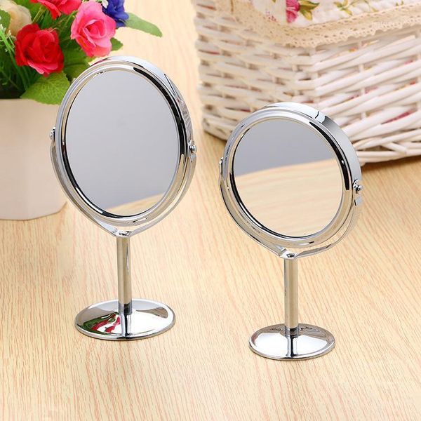 mirrors hd silver double-sided 360 degree rotating makeup mirror 2x magnification portable deskmetal vanity make up tool1 
mirrors hd silver double-sided 360 degree rotating makeup mirror 2x magnification portable deskmetal vanity make up tool1