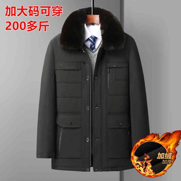 middle aged cashmere dad cotton padded men's wear large coat old 's et loose medium long style, Black
middle aged cashmere dad cotton padded men's wear large coat old 's et loose medium long style, Black