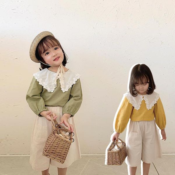 young girl lace lapel shirt thin baby spring and summer children versatile shirts, White;black
young girl lace lapel shirt thin baby spring and summer children versatile shirts, White;black