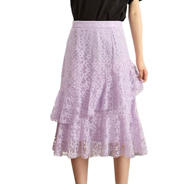 skirts ruffle lace womens high waist elegant saia midi women summer slim hollow out ladies purple black jupe femme
skirts ruffle lace womens high waist elegant saia midi women summer slim hollow out ladies purple black jupe femme
