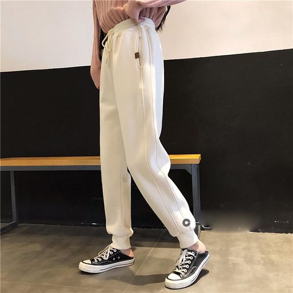 women's pants & capris women harajuku joggers 2021 high waist wide leg sweatpants streetwear korean style trousers spring and autumn, Black;white
women's pants & capris women harajuku joggers 2021 high waist wide leg sweatpants streetwear korean style trousers spring and autumn, Black;white