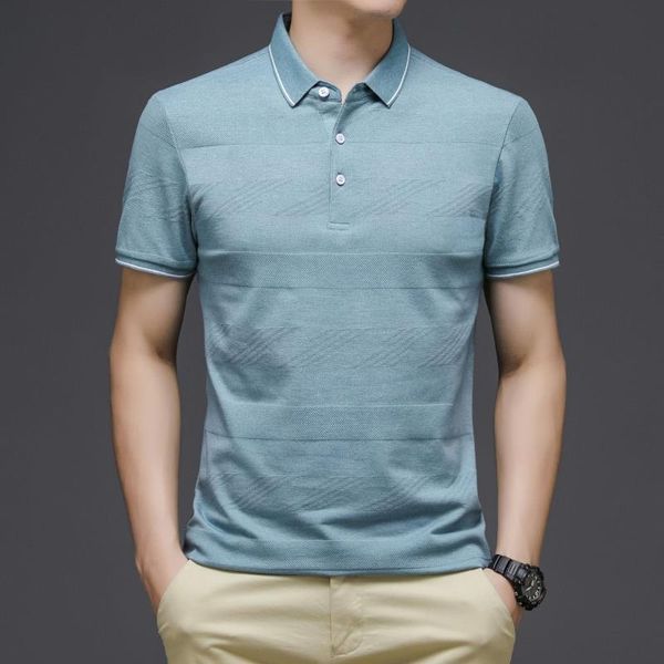 men's polos breathable cotton short sleeve shirt men solid blue fashion brand ice silk mens summer t shirts for golf slim fit, White;black
men's polos breathable cotton short sleeve shirt men solid blue fashion brand ice silk mens summer t shirts for golf slim fit, White;black
