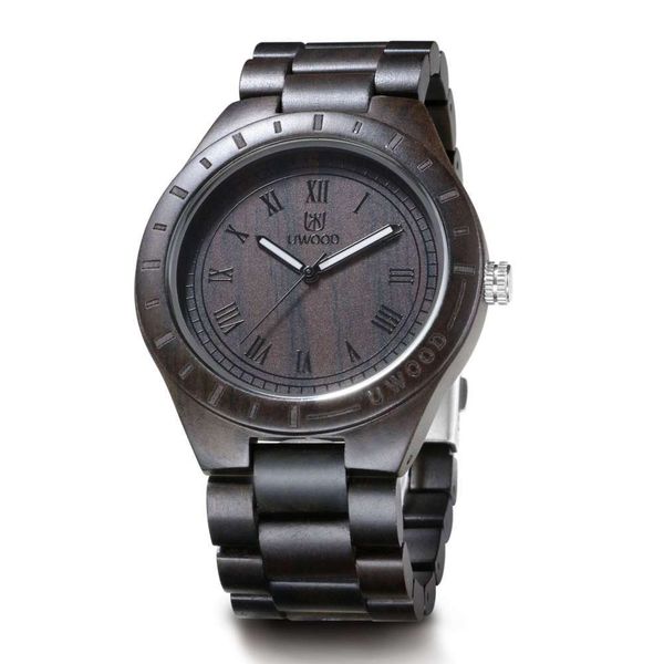 excellent wood u watch watch quartz fashion wood watch, Slivery;brown