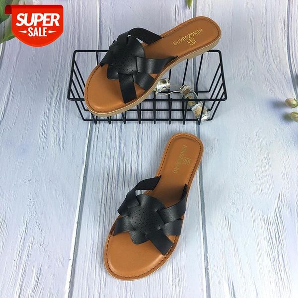 comfort pu leather summer slides breathable hollow shoes woman retro slip-on ladies slippers soft bottom flat heel flip flops #cv7a, Black
comfort pu leather summer slides breathable hollow shoes woman retro slip-on ladies slippers soft bottom flat heel flip flops #cv7a, Black