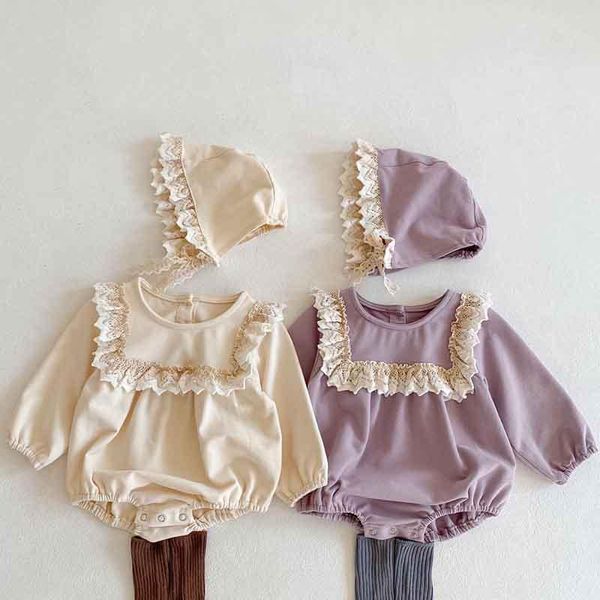 spring girl baby siamese romper lace long sleeve ruffle triangle climbing clothes send cap girls rompers, Blue
spring girl baby siamese romper lace long sleeve ruffle triangle climbing clothes send cap girls rompers, Blue