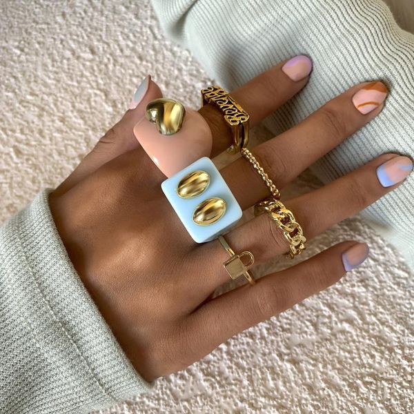 cluster rings flashbuy selling punk hip hop resin acrylic ring set geometric heart for women y2k girls party jewelry gift, Golden;silver
cluster rings flashbuy selling punk hip hop resin acrylic ring set geometric heart for women y2k girls party jewelry gift, Golden;silver