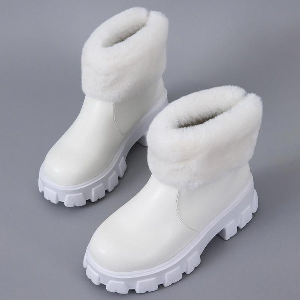 boots snow women winter thick sole non-slip ladies shoes warm furry round toe mid heels pu leather female outdoor footwear 2021, Black
boots snow women winter thick sole non-slip ladies shoes warm furry round toe mid heels pu leather female outdoor footwear 2021, Black
