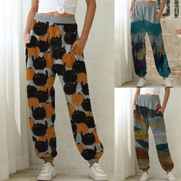 women's pants & capris women high waist landscape print loose sports trousers with pockets casual female joggers streetwear 2021, Black;white
women's pants & capris women high waist landscape print loose sports trousers with pockets casual female joggers streetwear 2021, Black;white