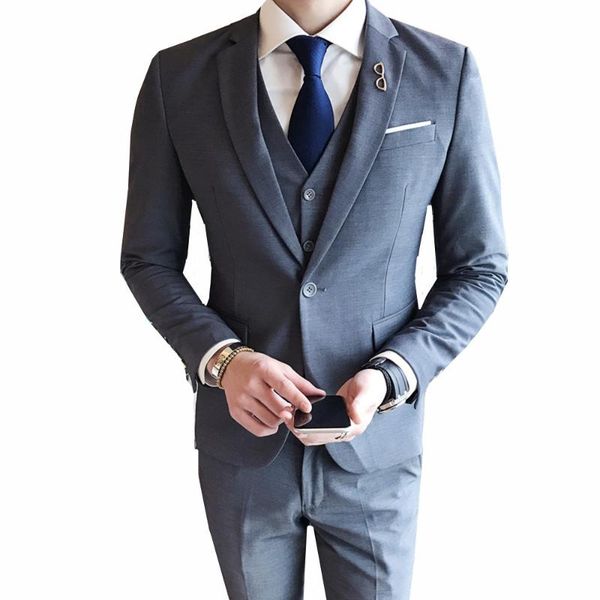 classic mens suit grey men business black terno masculino costume homme wedding suits men's & blazers, White;black
classic mens suit grey men business black terno masculino costume homme wedding suits men's & blazers, White;black