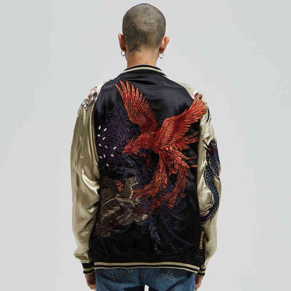 men's jackets chinese style four beasts blue dragon white tiger suzaku xuanwu yokosuka embroidered jacket brand men's autumn, Black;brown
men's jackets chinese style four beasts blue dragon white tiger suzaku xuanwu yokosuka embroidered jacket brand men's autumn, Black;brown