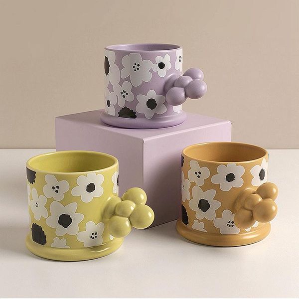 mugs ins simple flower mug lovely couple drinking cup coffee ceramic retro special gift different colors cups
mugs ins simple flower mug lovely couple drinking cup coffee ceramic retro special gift different colors cups