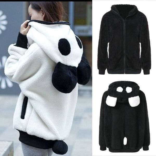 women's hoodies & sweatshirts women coats cute bear ear panda autumn winter warm plush hoodie coat jacket outerwear overcoat fashion 20, Black
women's hoodies & sweatshirts women coats cute bear ear panda autumn winter warm plush hoodie coat jacket outerwear overcoat fashion 20, Black