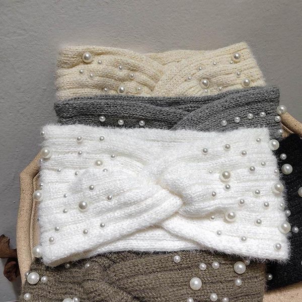 hair accessories winter warm women pearls headband woolen knitted wide side band solid color hairband headwear 2021 fashion
hair accessories winter warm women pearls headband woolen knitted wide side band solid color hairband headwear 2021 fashion