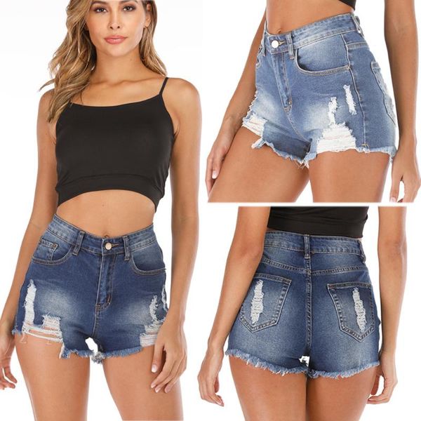 women's jeans women summer classic short ripped female simplicity pockets wash denim shorts casual wear, Blue
women's jeans women summer classic short ripped female simplicity pockets wash denim shorts casual wear, Blue