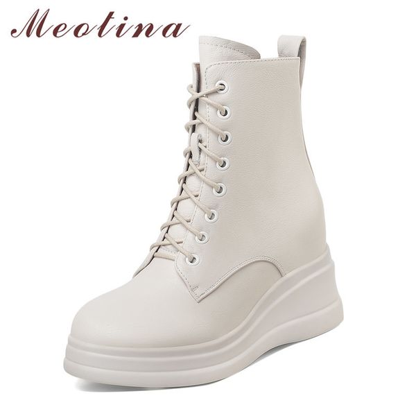 meotina women short boots shoes real leather platform high heel ankle boots zip lace up wedge heels lady boots autumn winter 40 210520, Black
meotina women short boots shoes real leather platform high heel ankle boots zip lace up wedge heels lady boots autumn winter 40 210520, Black
