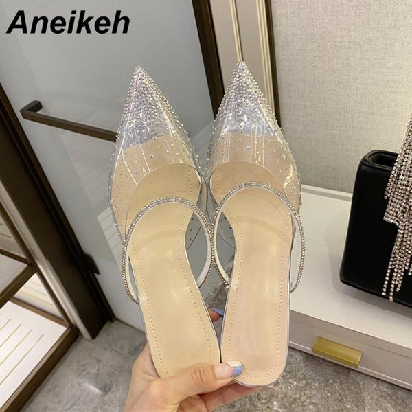 slippers aneikeh summer pvc transparent bling pointed toe spike heels ladies shoes 2021 mules sweet casual slip-on party, Black
slippers aneikeh summer pvc transparent bling pointed toe spike heels ladies shoes 2021 mules sweet casual slip-on party, Black