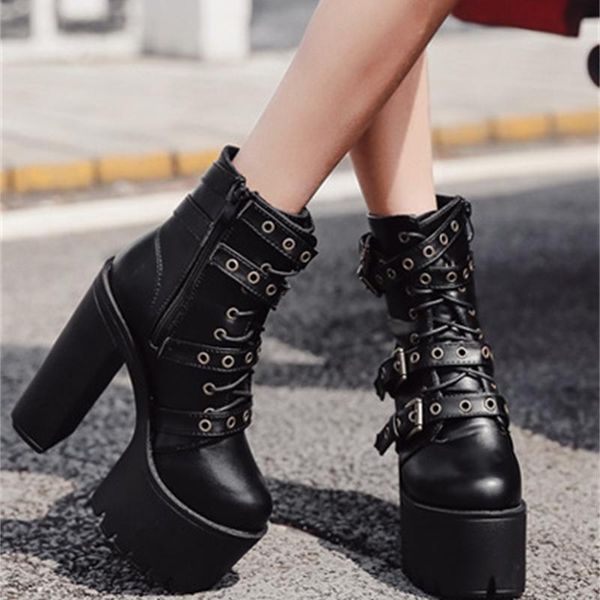 boots autumn and winter classic hentian high thick bottom heel waterproof platform night club, Black
boots autumn and winter classic hentian high thick bottom heel waterproof platform night club, Black