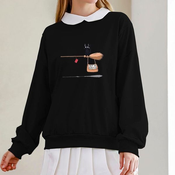 women hoodie kawaii cartoon print sweatshirt japanese harajuku girls cotton casual loose s turn-down collar with pocket, Black
women hoodie kawaii cartoon print sweatshirt japanese harajuku girls cotton casual loose s turn-down collar with pocket, Black