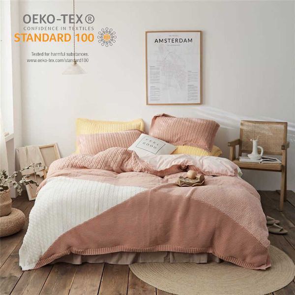 milk cashmere knitting wool 4-piece sheet quilt cover thickened bedding winter el end bedding set
milk cashmere knitting wool 4-piece sheet quilt cover thickened bedding winter el end bedding set
