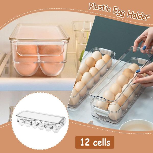 storage bottles & jars transparent fresh-keeping egg box can be stacked with lid dust-proof plastic holder refrigerator container
storage bottles & jars transparent fresh-keeping egg box can be stacked with lid dust-proof plastic holder refrigerator container