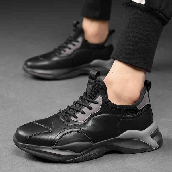 dress shoes 2021 men's casual shoes fashion genuine leather sneakers man sports male outdoor men cow walking hk6q, Black
dress shoes 2021 men's casual shoes fashion genuine leather sneakers man sports male outdoor men cow walking hk6q, Black