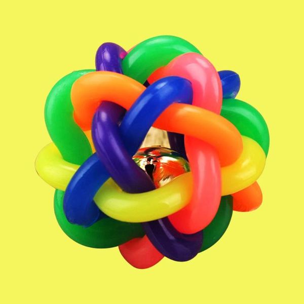 dog toys & chews colorful rubber pet cat toy round woven ball with small bell for kitten interactive 
dog toys & chews colorful rubber pet cat toy round woven ball with small bell for kitten interactive