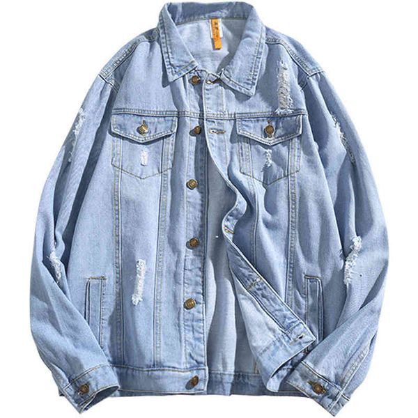 men's jackets cotton denim casual male jacket single lapel breasted 3 color jeans korean-style jackets legal trend hip-hop streetwear 0, Black;brown
men's jackets cotton denim casual male jacket single lapel breasted 3 color jeans korean-style jackets legal trend hip-hop streetwear 0, Black;brown
