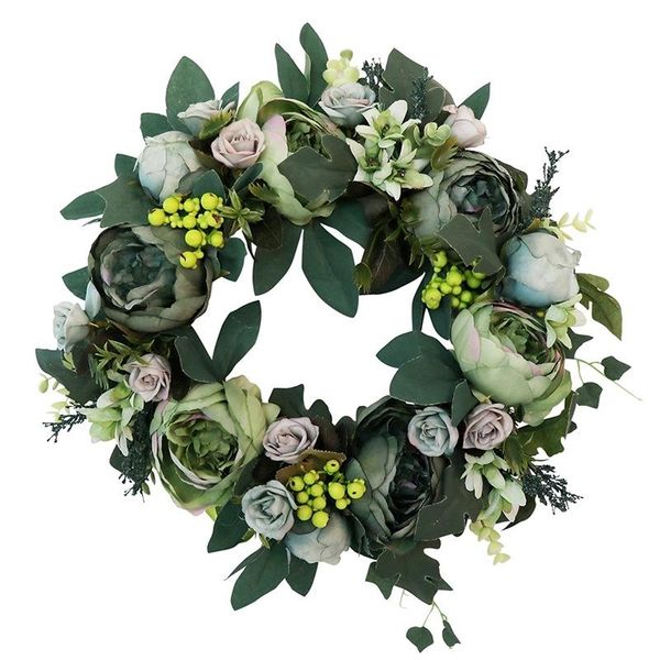 the nordic high wind simulation wreath of household adornment door hang act the role of peony cane wall act role festival
the nordic high wind simulation wreath of household adornment door hang act the role of peony cane wall act role festival