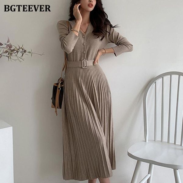 casual dresses bgteever elegant v-neck single-breasted women sweater dress 2021 autumn winter slim waist knitted belted female a-line vestid, Black;gray
casual dresses bgteever elegant v-neck single-breasted women sweater dress 2021 autumn winter slim waist knitted belted female a-line vestid, Black;gray