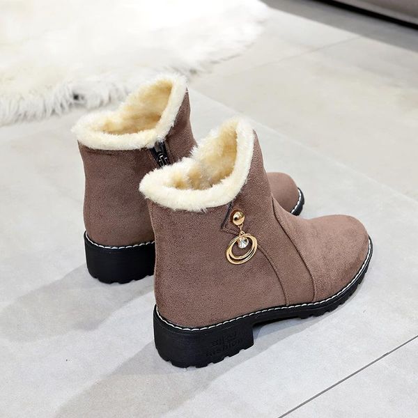 boots women winter sneakers woman keep warm ankle botas mujer snow rhinestone chunky heel side zipper short, Black
boots women winter sneakers woman keep warm ankle botas mujer snow rhinestone chunky heel side zipper short, Black