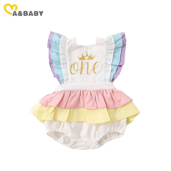 0-18m born infant baby girl romper ruffles princess jumpsuit one letter 1st birthday clothes 210515, Blue
0-18m born infant baby girl romper ruffles princess jumpsuit one letter 1st birthday clothes 210515, Blue