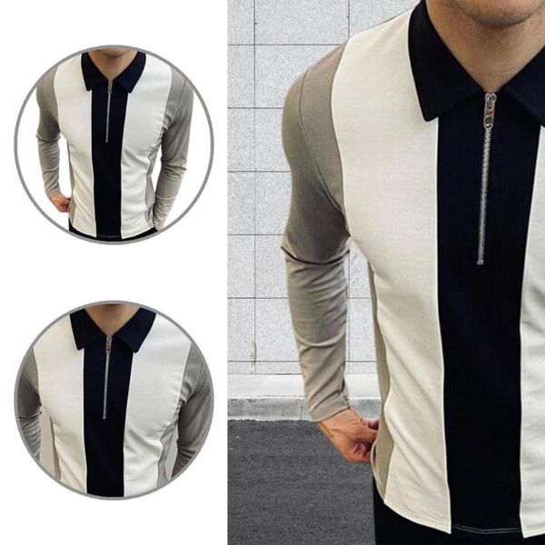 men's casual shirts contrast colors stylish stripe turn-down collar men cool for dating, White;black
men's casual shirts contrast colors stylish stripe turn-down collar men cool for dating, White;black