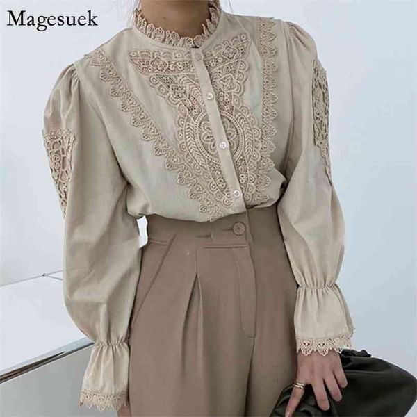 korea style flare sleeve lace shirts for women casual embroidery button women's shirt solid spring blouse blusas mujer 13524 210512, White
korea style flare sleeve lace shirts for women casual embroidery button women's shirt solid spring blouse blusas mujer 13524 210512, White