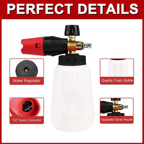 water gun & snow foam lance adjustable bottled pressure washing suitable for car high machine accessories
water gun & snow foam lance adjustable bottled pressure washing suitable for car high machine accessories