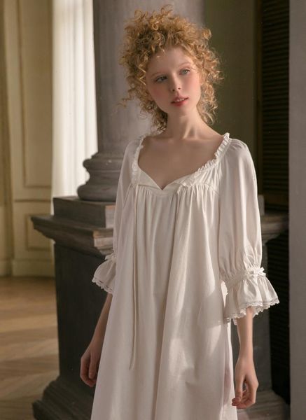 cotton nightgown sweet lovely womens sleepwears white spring autumn leisure fashion original, Black;red
cotton nightgown sweet lovely womens sleepwears white spring autumn leisure fashion original, Black;red