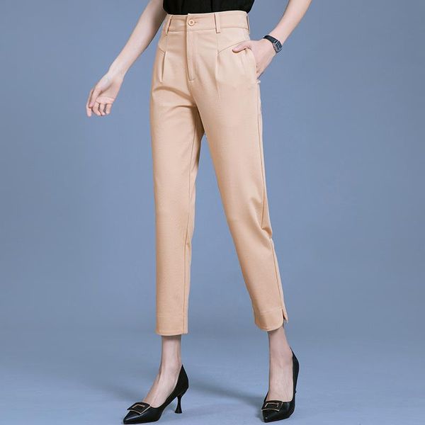 women's pants & capris dress for women summer elegant ladies office work casual elastic cotton trousers korean clothes, Black;white
women's pants & capris dress for women summer elegant ladies office work casual elastic cotton trousers korean clothes, Black;white