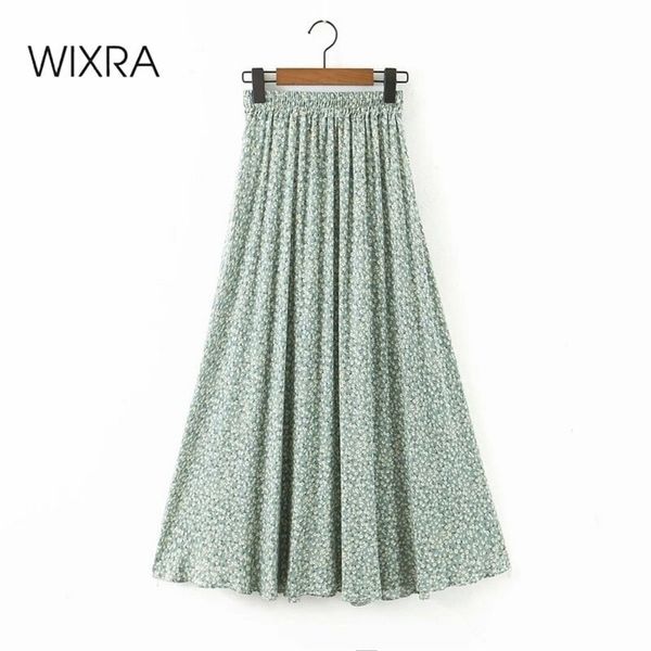 wixra spring summer a line skirts elegant high waist floral print mid-calf green pink black bottom for lady 210621
wixra spring summer a line skirts elegant high waist floral print mid-calf green pink black bottom for lady 210621