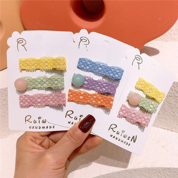 pcs korean cute baby colorful button lace duckbill clip headdress fashion girl children's hairpins hair accessories, Slivery;white
pcs korean cute baby colorful button lace duckbill clip headdress fashion girl children's hairpins hair accessories, Slivery;white