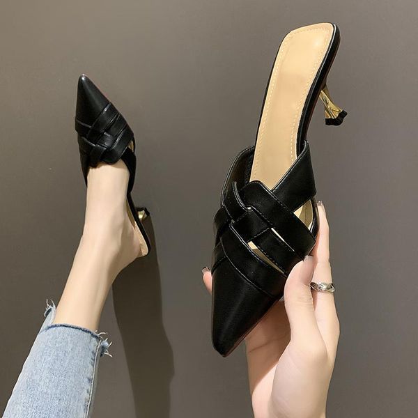 slippers shoes heels pointed toe med luxury slides slipers women high soft thin summer designer 2021 cover fabric rome rubber fa, Black
slippers shoes heels pointed toe med luxury slides slipers women high soft thin summer designer 2021 cover fabric rome rubber fa, Black