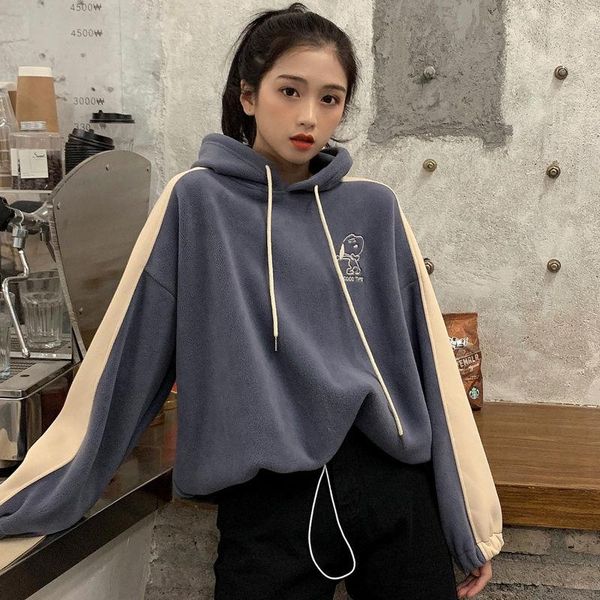 women's hoodies & sweatshirts spring 2021 pullover sweatshirt women loose korean fashion style plush thickened warm cascual harajuku ja, Black
women's hoodies & sweatshirts spring 2021 pullover sweatshirt women loose korean fashion style plush thickened warm cascual harajuku ja, Black