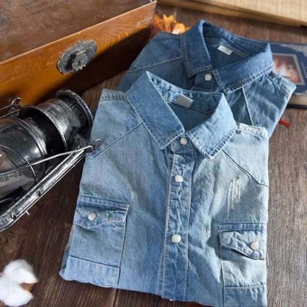 men's casual shirts summer fall turn-down collar for men dress long sleeve denim washing cotton shirt drop 2021, White;black
men's casual shirts summer fall turn-down collar for men dress long sleeve denim washing cotton shirt drop 2021, White;black