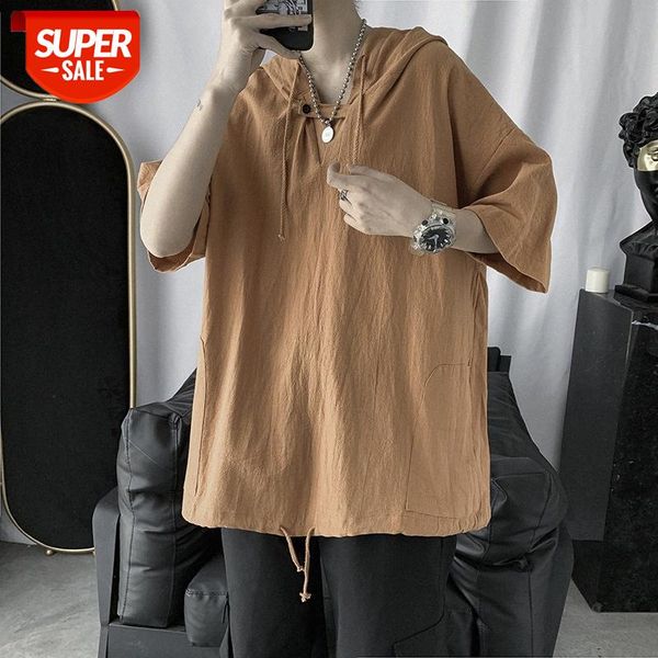 trending harajuku port style men's short sleeve t-shirt loose hooded sweater handsome simple #iu1v, Black
trending harajuku port style men's short sleeve t-shirt loose hooded sweater handsome simple #iu1v, Black