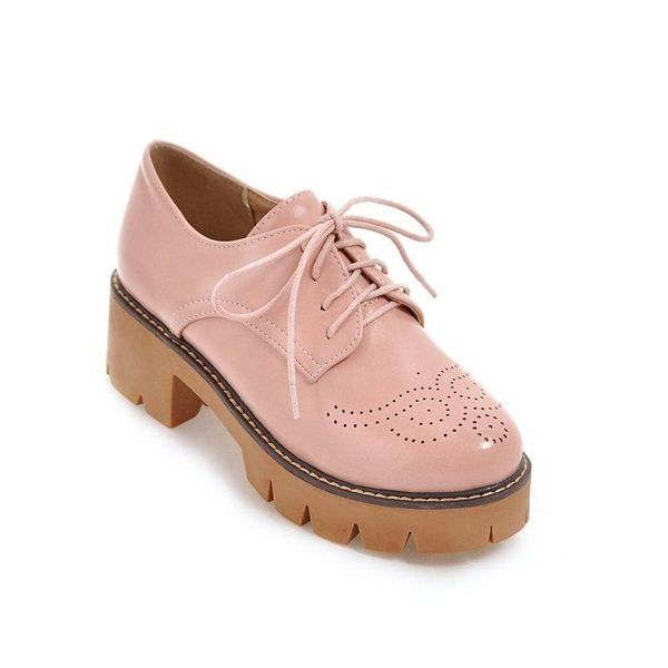 dress shoes 2021 autumn brogue thick heel platform womens pumps lace up wing tip pu leather big size retro casual ladies oxford, Black
dress shoes 2021 autumn brogue thick heel platform womens pumps lace up wing tip pu leather big size retro casual ladies oxford, Black