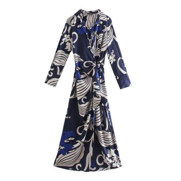 casual dresses for women 2021 fashion with tied printed wrap midi shirt dress vintage long sleeve patch pocket female elegant vestidos, Black;gray
casual dresses for women 2021 fashion with tied printed wrap midi shirt dress vintage long sleeve patch pocket female elegant vestidos, Black;gray