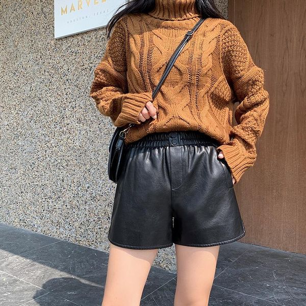 women's pants & capris leather shorts autumn winter high waist a-line pu short elegant loose wide leg for women ladies, Black;white
women's pants & capris leather shorts autumn winter high waist a-line pu short elegant loose wide leg for women ladies, Black;white