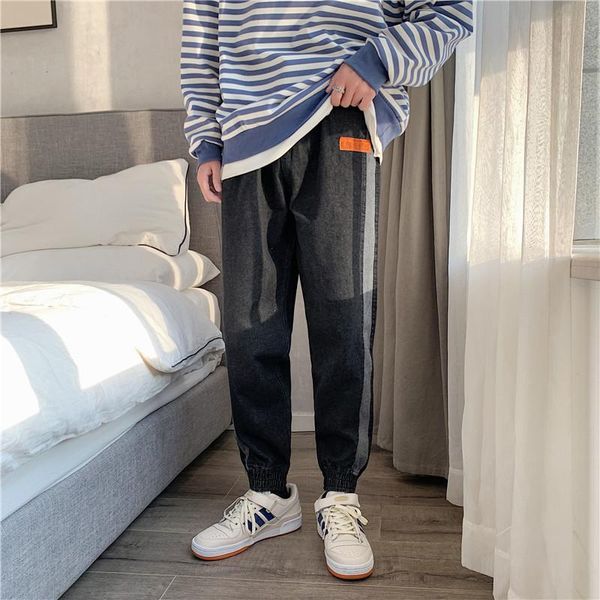 men's jeans ankle-tied 2021 spring autumn fashion brand ins student cropped pants hip-hop versatile casual harem, Blue
men's jeans ankle-tied 2021 spring autumn fashion brand ins student cropped pants hip-hop versatile casual harem, Blue